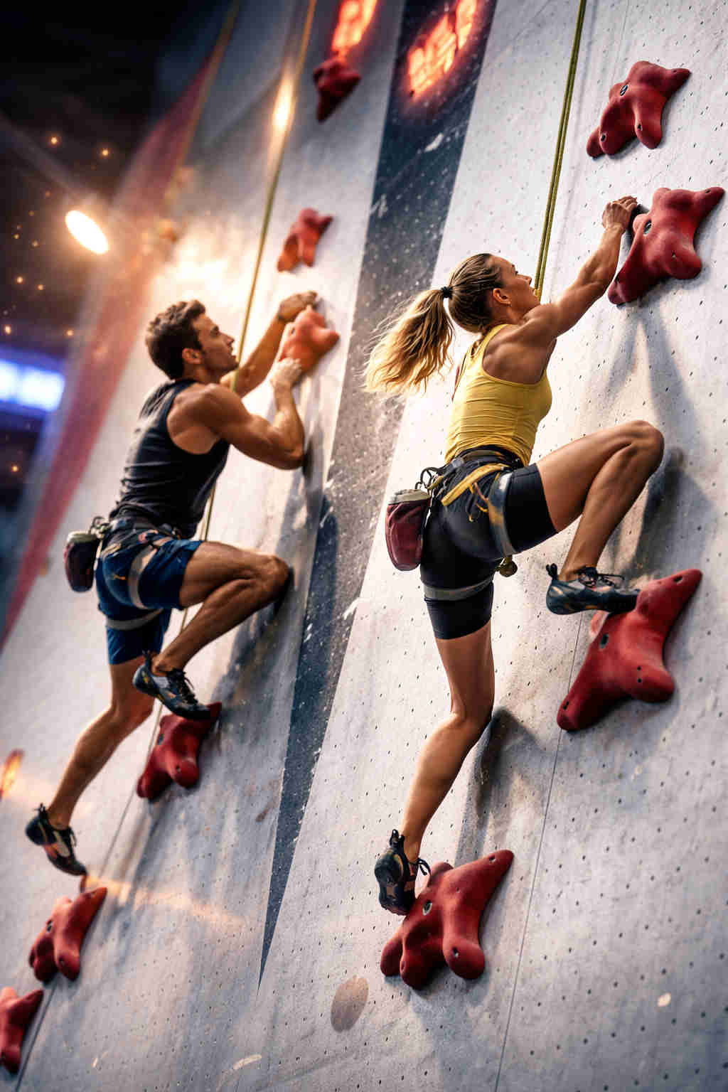 Speed-Klettern an der Wettkampfwand – Tempo, Präzision und Strategie
