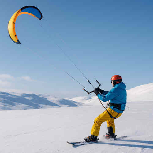 Bild von Snowkiting